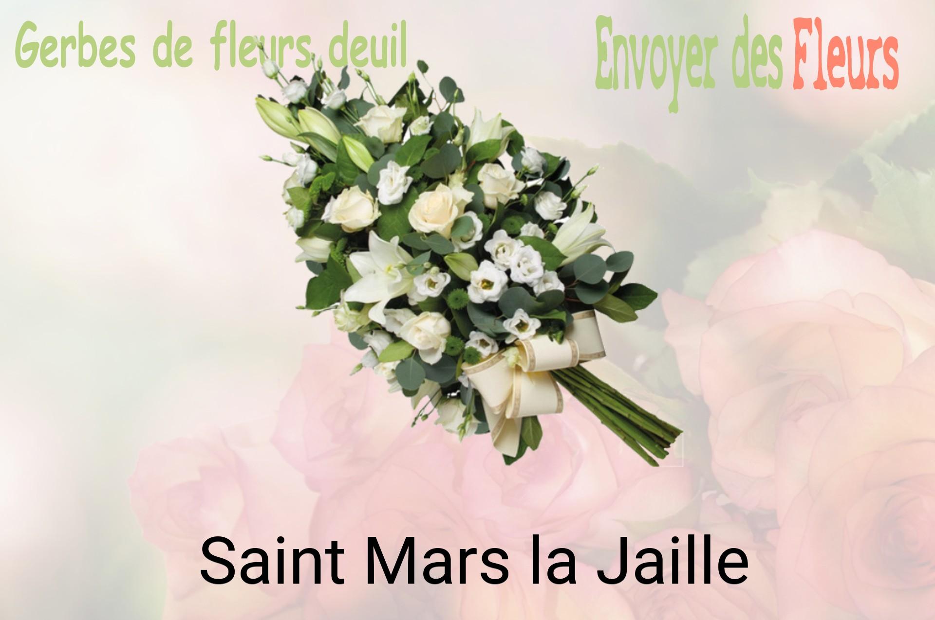 Gerbe de fleurs de deuil livrée à Saint-Mars-la-Jaille